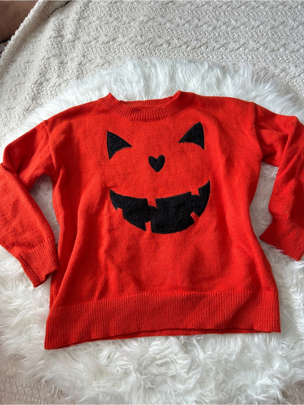 Pumpkin Face Women's Sweater